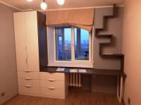 Комплект мебели для рабочего кабинета с открытыми полками